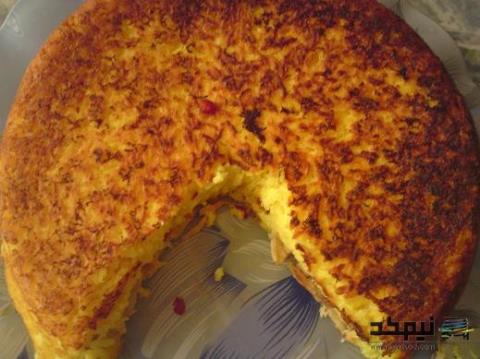 طرز تهیه ته چین دو لایه