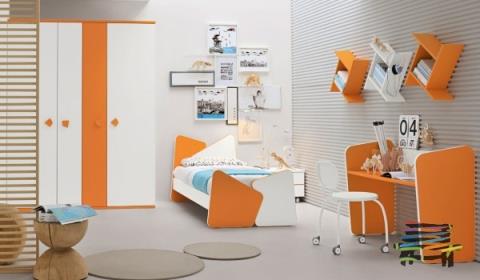 2| اتاق خواب سفید نارنجی