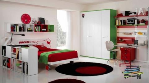 24|طراحی اتاق خواب کودک و نوجوان با تم موتو جی پی