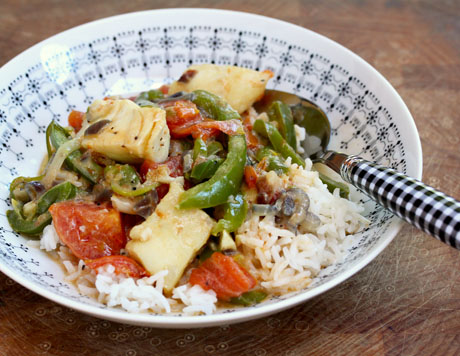 خورشت برزیلی با ماهی سالمون