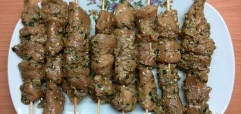 جوجه سیخی در ماهی تابه