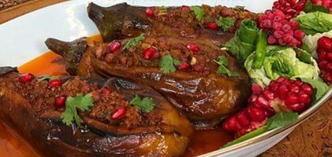 بادمجان شکم پر