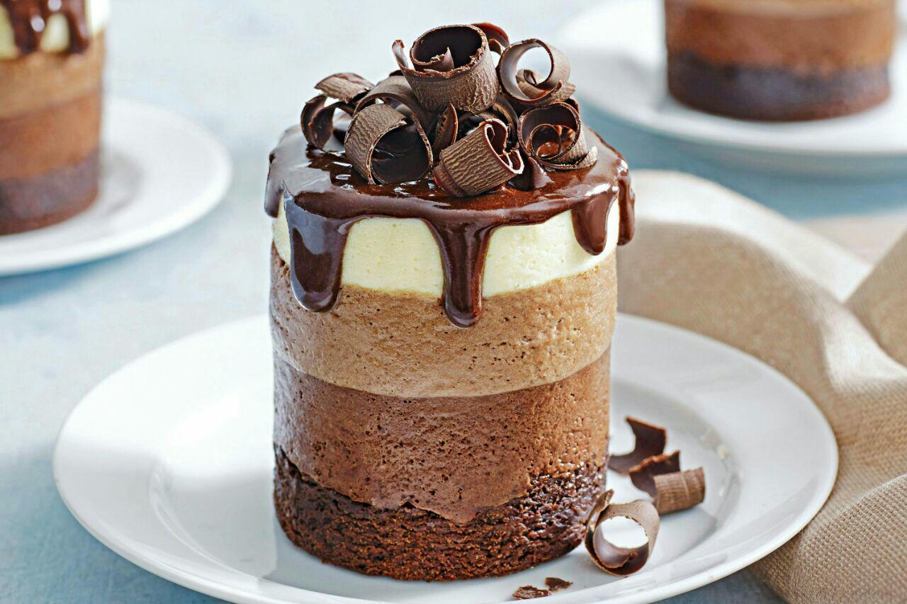 موس کیک شکلات قهوه