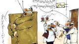 کاریکاتور: فوتبالیست دست کج!