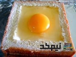 طرز تهیه صبحانه تست با تخم مرغ در فر