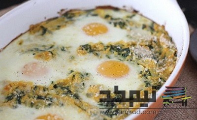 تخم مرغ در فر  :