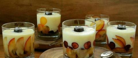 دسر کاسترد میوه ای