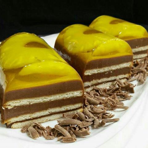 دسر آناناس شکلاتی