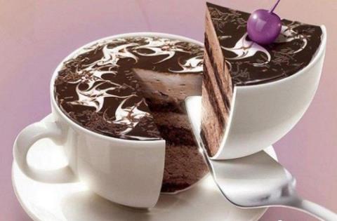 عکس هایی از کیک هایی به شکل قهوه