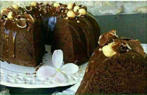 کیک بانت شکلاتی با رویه گاناش