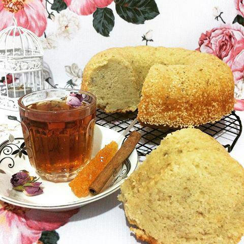 کیک موز کنجد