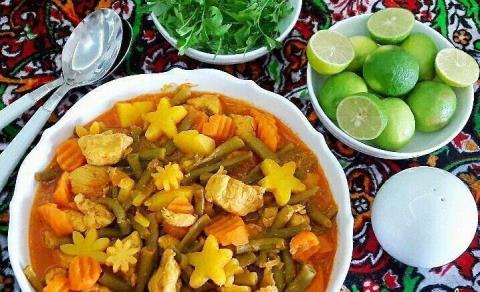 خوراک لوبیا سبز