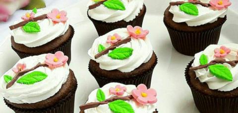 کاپ کیک شکلاتی پنیری