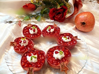 دسر مجلسی و بسیار جالب انار ویژه شب یلدا! 