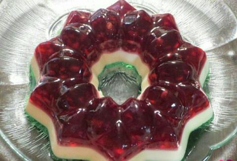 ژله انار سه رنگ