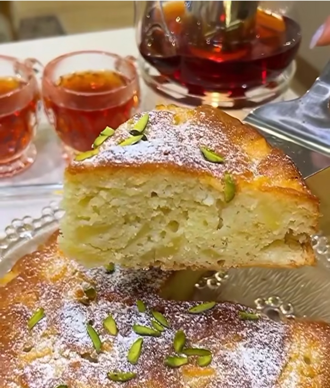 کیک سیب خیس