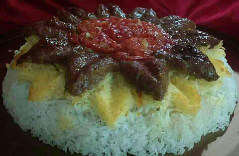 ته چین کباب کوبیده