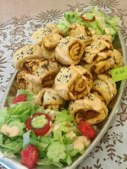 رول بادمجان و فیله مرغ