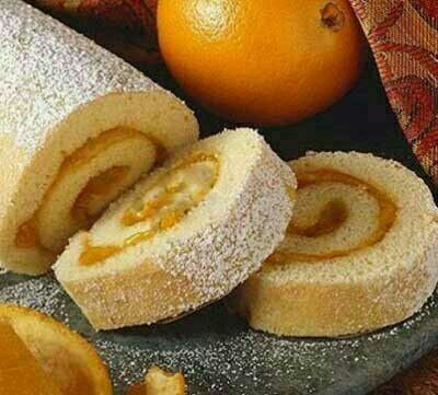 رولت زردآلو و پرتقال