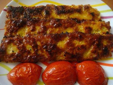 کباب کوبیده مرغ (تابه ای)