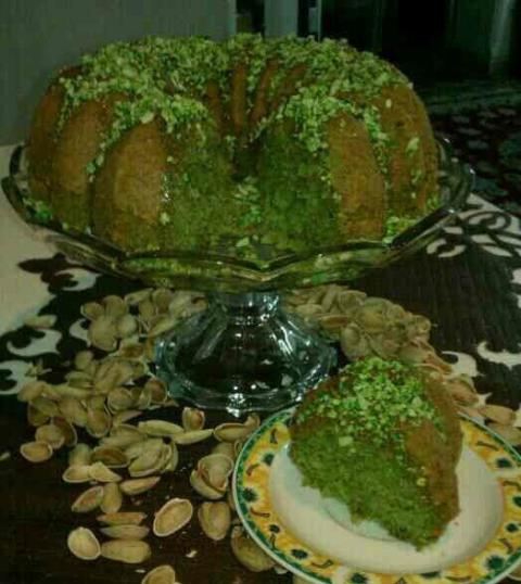 کیک پسته