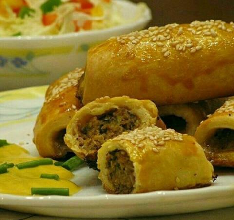 لقمه های گوشتی با مرغ و پنیر گودا