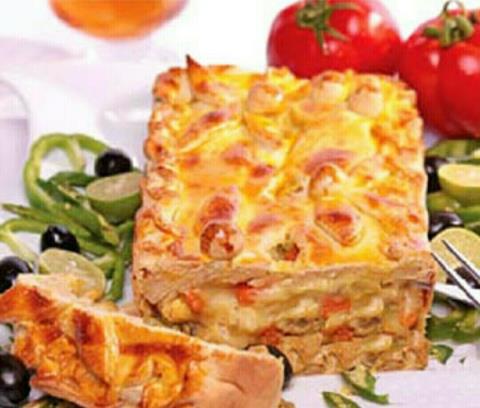 پاته مرغ و قارچ